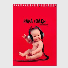 Скетчбук с принтом Paparoach 7 в Белгороде, 100% бумага
 | 48 листов, плотность листов — 100 г/м2, плотность картонной обложки — 250 г/м2. Листы скреплены сверху удобной пружинной спиралью | papa roach | roach | папа роач | папароач | папароч | роач | роч