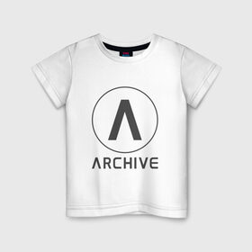 Детская футболка хлопок с принтом Archive в Белгороде, 100% хлопок | круглый вырез горловины, полуприлегающий силуэт, длина до линии бедер | 