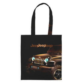Сумка 3D повседневная с принтом Jeep в Белгороде, 100% полиэстер | Плотность: 200 г/м2; Размер: 34×35 см; Высота лямок: 30 см | brand | car | chrysler | jeep | logo | usa | автомобиль | джип | крайслер | логотип | марка | сша