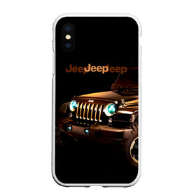 Чехол для iPhone XS Max матовый с принтом Jeep в Белгороде, Силикон | Область печати: задняя сторона чехла, без боковых панелей | Тематика изображения на принте: brand | car | chrysler | jeep | logo | usa | автомобиль | джип | крайслер | логотип | марка | сша