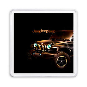 Магнит 55*55 с принтом Jeep в Белгороде, Пластик | Размер: 65*65 мм; Размер печати: 55*55 мм | Тематика изображения на принте: brand | car | chrysler | jeep | logo | usa | автомобиль | джип | крайслер | логотип | марка | сша