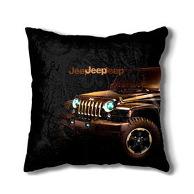 Подушка 3D с принтом Jeep в Белгороде, наволочка – 100% полиэстер, наполнитель – холлофайбер (легкий наполнитель, не вызывает аллергию). | состоит из подушки и наволочки. Наволочка на молнии, легко снимается для стирки | brand | car | chrysler | jeep | logo | usa | автомобиль | джип | крайслер | логотип | марка | сша