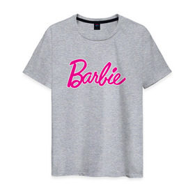 Мужская футболка хлопок с принтом Барби 3 в Белгороде, 100% хлопок | прямой крой, круглый вырез горловины, длина до линии бедер, слегка спущенное плечо. | Тематика изображения на принте: barbie | барби | девочка | девушка | кукла
