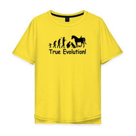 Мужская футболка хлопок Oversize с принтом Настоящая эволюция в Белгороде, 100% хлопок | свободный крой, круглый ворот, “спинка” длиннее передней части | ветеринар | ветеринария | ветеринарный врач | кошка | лошадь | собака | эволюция