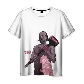 Мужская футболка 3D с принтом ЧерноБог в Белгороде, 100% полиэфир | прямой крой, круглый вырез горловины, длина до линии бедер | американские боги | бог зла | молот | чернобог