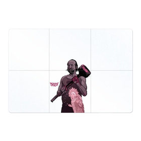 Магнитный плакат 3Х2 с принтом ЧерноБог в Белгороде, Полимерный материал с магнитным слоем | 6 деталей размером 9*9 см | Тематика изображения на принте: американские боги | бог зла | молот | чернобог