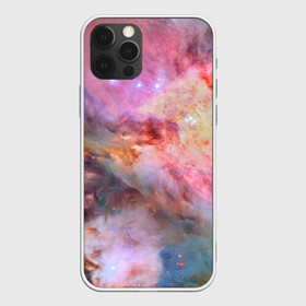 Чехол для iPhone 12 Pro с принтом Светящаяся туманность в Белгороде, силикон | область печати: задняя сторона чехла, без боковых панелей | m 42 | вселенная | галактика | звезды | космос | свет | туманность ориона | цвет