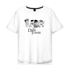 Мужская футболка хлопок Oversize с принтом The Dark Tower в Белгороде, 100% хлопок | свободный крой, круглый ворот, “спинка” длиннее передней части | Тематика изображения на принте: the dark tower | стивен кинг | стрелок | темная башня