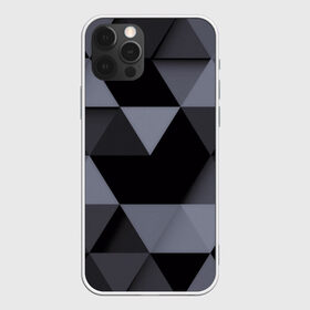 Чехол для iPhone 12 Pro Max с принтом Геометрия в Белгороде, Силикон |  | 3d | abstract | gray | lowpoly | polygon | triangle | абстракция | геометрия | полигоны | треугольники