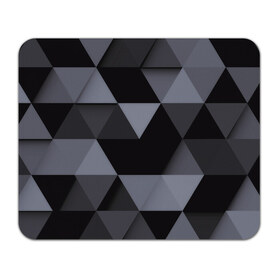 Коврик прямоугольный с принтом Геометрия в Белгороде, натуральный каучук | размер 230 х 185 мм; запечатка лицевой стороны | 3d | abstract | gray | lowpoly | polygon | triangle | абстракция | геометрия | полигоны | треугольники