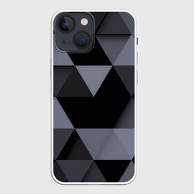 Чехол для iPhone 13 mini с принтом Геометрия в Белгороде,  |  | 3d | abstract | gray | lowpoly | polygon | triangle | абстракция | геометрия | полигоны | треугольники