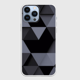 Чехол для iPhone 13 Pro Max с принтом Геометрия в Белгороде,  |  | 3d | abstract | gray | lowpoly | polygon | triangle | абстракция | геометрия | полигоны | треугольники