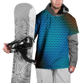 Накидка на куртку 3D с принтом object grid в Белгороде, 100% полиэстер |  | dot | абстракция | метал | сетка | текстура