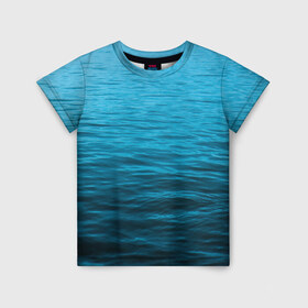 Детская футболка 3D с принтом Море в Белгороде, 100% гипоаллергенный полиэфир | прямой крой, круглый вырез горловины, длина до линии бедер, чуть спущенное плечо, ткань немного тянется | sea | вода | волны | глубина | дайвинг | лето | океан | отдых | отпуск | пляж | солнце