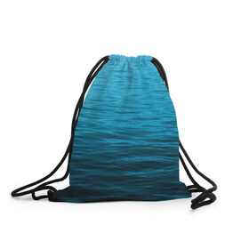 Рюкзак-мешок 3D с принтом Море в Белгороде, 100% полиэстер | плотность ткани — 200 г/м2, размер — 35 х 45 см; лямки — толстые шнурки, застежка на шнуровке, без карманов и подкладки | sea | вода | волны | глубина | дайвинг | лето | океан | отдых | отпуск | пляж | солнце
