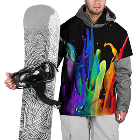 Накидка на куртку 3D с принтом Краски в Белгороде, 100% полиэстер |  | Тематика изображения на принте: background | black | bright | paint | rainbow | spectrum | splash | spray | брызги | всплеск | краски | радуга | спектр | фон | черный | яркие