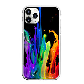Чехол для iPhone 11 Pro Max матовый с принтом Краски в Белгороде, Силикон |  | Тематика изображения на принте: background | black | bright | paint | rainbow | spectrum | splash | spray | брызги | всплеск | краски | радуга | спектр | фон | черный | яркие