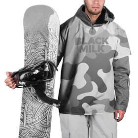 Накидка на куртку 3D с принтом Black Milk Серый Камуфляж в Белгороде, 100% полиэстер |  | black milk | camo | camouflage | gray | pattern | камо | кмуфляж | серый | узор | черное молоко