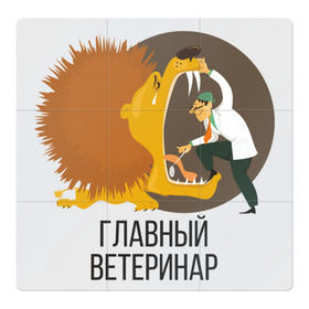 Магнитный плакат 3Х3 с принтом Ветеринар в Белгороде, Полимерный материал с магнитным слоем | 9 деталей размером 9*9 см | Тематика изображения на принте: 