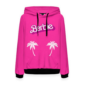 Женская толстовка 3D с принтом Barbie пальмы в Белгороде, 100% полиэстер  | двухслойный капюшон со шнурком для регулировки, мягкие манжеты на рукавах и по низу толстовки, спереди карман-кенгуру с мягким внутренним слоем. | Тематика изображения на принте: badgirl | barbie | beach party | beaches | bride | crew | girl | girlfriends | henparty | pink | power | princess | real girls | superbride | team | девичник | для влюбленных | для подруг | замуж | море | невеста | отдых | пляж | пляжная вечеринка | подру