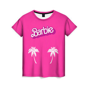 Женская футболка 3D с принтом Barbie пальмы в Белгороде, 100% полиэфир ( синтетическое хлопкоподобное полотно) | прямой крой, круглый вырез горловины, длина до линии бедер | badgirl | barbie | beach party | beaches | bride | crew | girl | girlfriends | henparty | pink | power | princess | real girls | superbride | team | девичник | для влюбленных | для подруг | замуж | море | невеста | отдых | пляж | пляжная вечеринка | подру