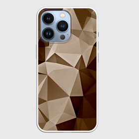 Чехол для iPhone 13 Pro с принтом Brown geometry в Белгороде,  |  | abstraction | геометрия | грани | полигоны | текстура | треугольники