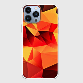 Чехол для iPhone 13 Pro Max с принтом Abstraction color в Белгороде,  |  | 3d | abstraction | абстракция | геометрия | грани | изгиб | линии | полигоны | полосы | розовый | сочетания | текстура | треугольники