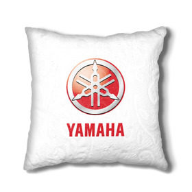 Подушка 3D с принтом Yamaha в Белгороде, наволочка – 100% полиэстер, наполнитель – холлофайбер (легкий наполнитель, не вызывает аллергию). | состоит из подушки и наволочки. Наволочка на молнии, легко снимается для стирки | brand | car | japanese | logo | motorcycle | sign | yamaha | автомобиль | знак | логотип | марка | мотоцикл | ямаха | японская