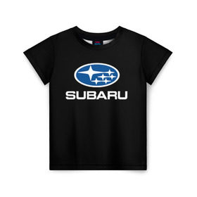 Детская футболка 3D с принтом Subaru в Белгороде, 100% гипоаллергенный полиэфир | прямой крой, круглый вырез горловины, длина до линии бедер, чуть спущенное плечо, ткань немного тянется | subaru | автомобиль | марка | машина | субару