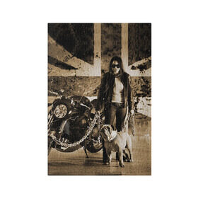 Обложка для паспорта матовая кожа с принтом Bulldog Yamaha в Белгороде, натуральная матовая кожа | размер 19,3 х 13,7 см; прозрачные пластиковые крепления | brand | bulldog yamaha bt1100 bulldog | car | chain | dog | english | flag | girl | japanese | logo | motorcycle | sign | yamaha | автомобиль | английский | девушка | знак | логотип | марка | мотоцикл | собака | флаг | цепи | ямаха | японская