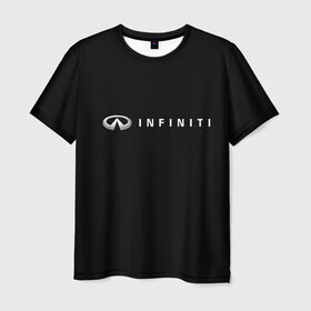 Мужская футболка 3D с принтом Infiniti в Белгороде, 100% полиэфир | прямой крой, круглый вырез горловины, длина до линии бедер | авто | инфинити | марка | машина