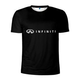 Мужская футболка 3D спортивная с принтом Infiniti в Белгороде, 100% полиэстер с улучшенными характеристиками | приталенный силуэт, круглая горловина, широкие плечи, сужается к линии бедра | авто | инфинити | марка | машина