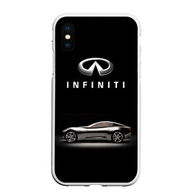 Чехол для iPhone XS Max матовый с принтом Infiniti в Белгороде, Силикон | Область печати: задняя сторона чехла, без боковых панелей | Тематика изображения на принте: авто | инфинити | марка | машина