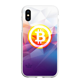 Чехол для iPhone XS Max матовый с принтом Биткоин - Bitcoin Geometria в Белгороде, Силикон | Область печати: задняя сторона чехла, без боковых панелей | bitcoin | coin | crypto | geometria | polygon | биткоин | геометрия | коин | криптовалюта | полигон