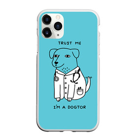 Чехол для iPhone 11 Pro матовый с принтом Trust me в Белгороде, Силикон |  | doctor | dogtor | trust me | верь мне | врач | доктор | медик | медицина | собака
