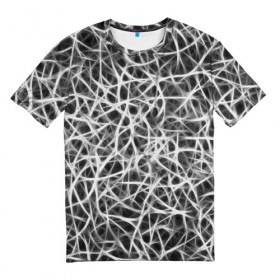 Мужская футболка 3D с принтом Нервы в Белгороде, 100% полиэфир | прямой крой, круглый вырез горловины, длина до линии бедер | 