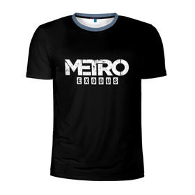 Мужская футболка 3D спортивная с принтом METRO: Exodus в Белгороде, 100% полиэстер с улучшенными характеристиками | приталенный силуэт, круглая горловина, широкие плечи, сужается к линии бедра | Тематика изображения на принте: horror | metro | metro 2033 | redux | игра | метро | хоррор
