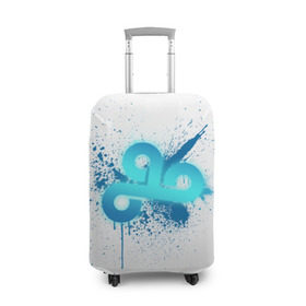 Чехол для чемодана 3D с принтом cs:go - Cloud9 (White collection) в Белгороде, 86% полиэфир, 14% спандекс | двустороннее нанесение принта, прорези для ручек и колес | 0x000000123 | cloud9 | cs go | white | кс го