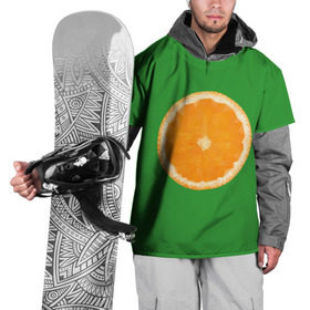 Накидка на куртку 3D с принтом Низкополигональный апельсин в Белгороде, 100% полиэстер |  | lowpoly | polygonal | апельсин | зеленый | оранджевый | полигон | полигональный | полигоны | яркий