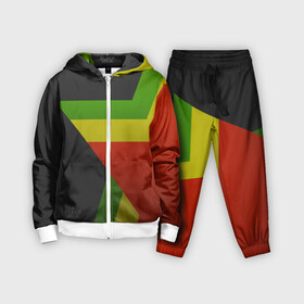 Детский костюм 3D с принтом Black Milk Black Rasta Star в Белгороде,  |  | 420 | black milk | bob marley | buds | color | jamaica | rasta | rastaman | snoop dogg | star | tricolor | боб марли | бошки | раста | триколор