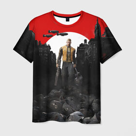 Мужская футболка 3D с принтом Wolfenstein 2: The New Colossu в Белгороде, 100% полиэфир | прямой крой, круглый вырез горловины, длина до линии бедер | wolfenstein | война | вольфенштайн