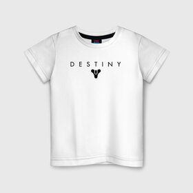 Детская футболка хлопок с принтом Destiny в Белгороде, 100% хлопок | круглый вырез горловины, полуприлегающий силуэт, длина до линии бедер | destiny | destiny 2 | дестени | космос