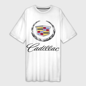Платье-футболка 3D с принтом Cadillac в Белгороде,  |  | авто | кадиллак | марка | машина