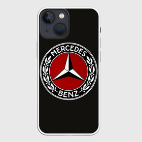Чехол для iPhone 13 mini с принтом Mercedes Benz в Белгороде,  |  | car | germany | logo | make | mercedes benz | автомобиль | германия | логотип | марка | мерседес бенц