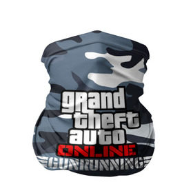 Бандана-труба 3D с принтом GTA Online: GUNRUNNING в Белгороде, 100% полиэстер, ткань с особыми свойствами — Activecool | плотность 150‒180 г/м2; хорошо тянется, но сохраняет форму | auto | grand | gta | gta5 | rockstar | theft | гта | рокстар