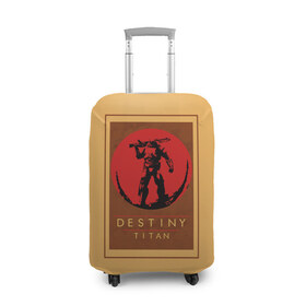 Чехол для чемодана 3D с принтом Titan в Белгороде, 86% полиэфир, 14% спандекс | двустороннее нанесение принта, прорези для ручек и колес | destiny | destiny 2 | дестени | космос