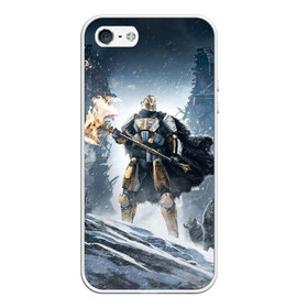 Чехол для iPhone 5/5S матовый с принтом Rise of Iron в Белгороде, Силикон | Область печати: задняя сторона чехла, без боковых панелей | destiny | destiny 2 | дестени | космос