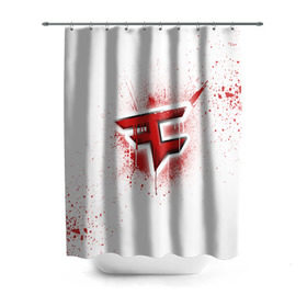 Штора 3D для ванной с принтом cs:go - FaZe clan (White collection) в Белгороде, 100% полиэстер | плотность материала — 100 г/м2. Стандартный размер — 146 см х 180 см. По верхнему краю — пластиковые люверсы для креплений. В комплекте 10 пластиковых колец | cs go | faze | white | кс го | фейз