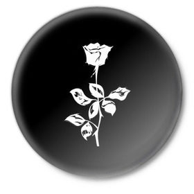 Значок с принтом Depeche mode в Белгороде,  металл | круглая форма, металлическая застежка в виде булавки | Тематика изображения на принте: 