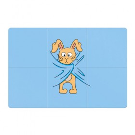 Магнитный плакат 3Х2 с принтом Кролик в Белгороде, Полимерный материал с магнитным слоем | 6 деталей размером 9*9 см | Тематика изображения на принте: животные | зайчик | заяц | кролик